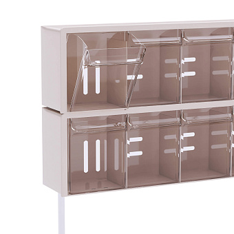 Тележка медицинская универсальная желтая с сервисным модулем